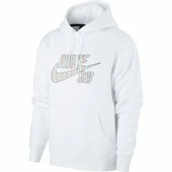 Nike SB Stripes Hoodie - White