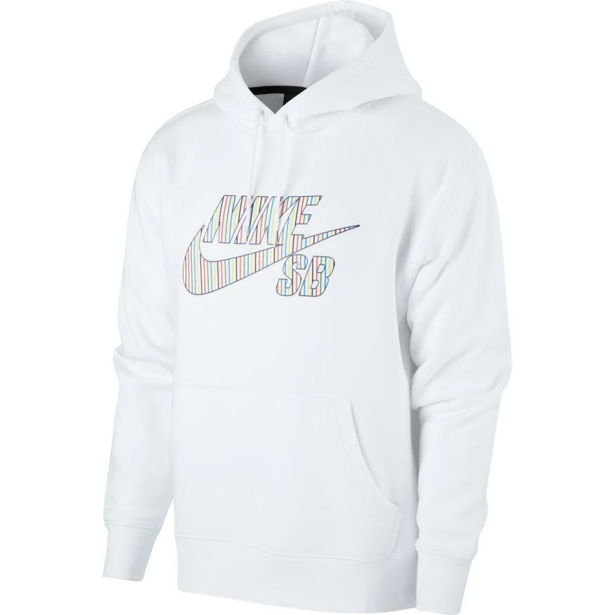 Nike SB Stripes Hoodie - White