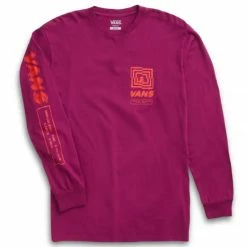 Vans Break The System Long Sleeve T-Shirt - Raspberry Radiance