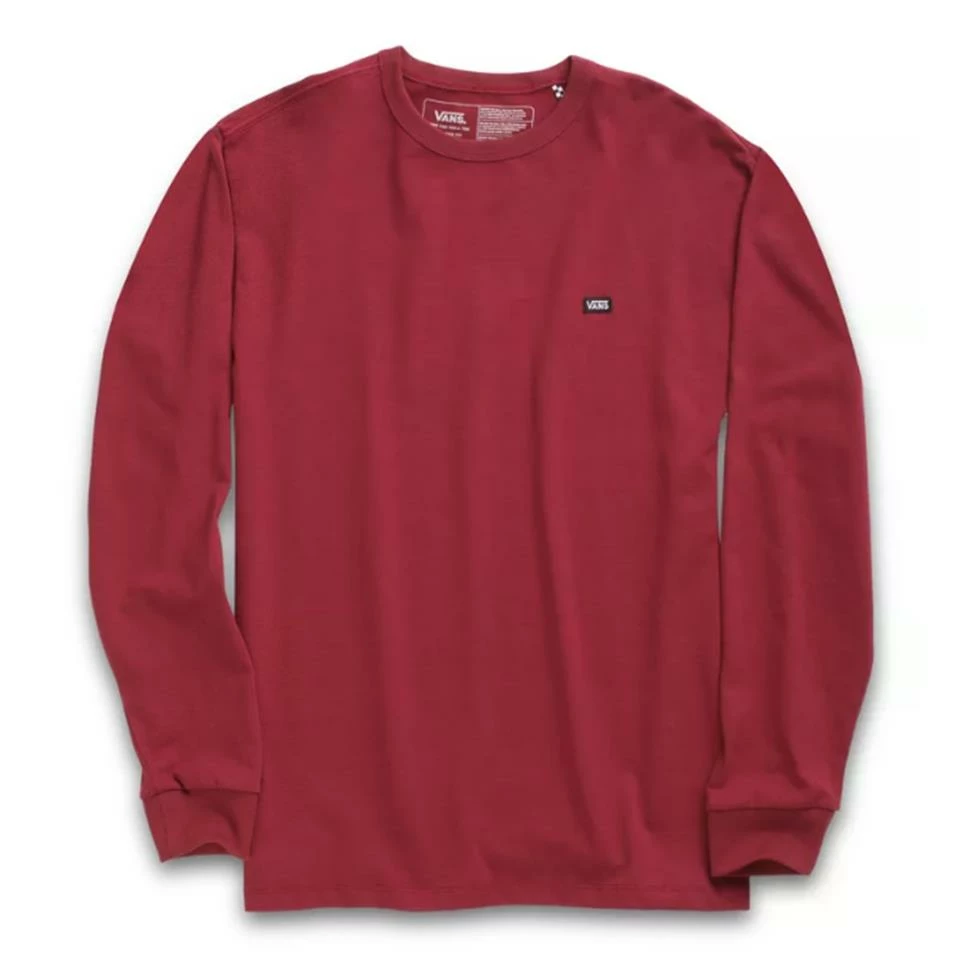 Vans Off The Wall Classic Long Sleeve T-Shirt - Pomegranate