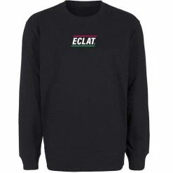 Eclat Pizza Place Embroidery Crewneck - Black/Red/White/Green