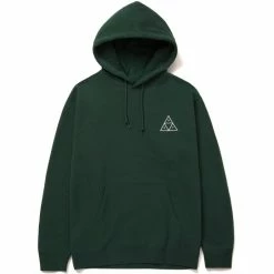 Huf Essentials Triple Triangle Pullover Hoodie - Forest Green