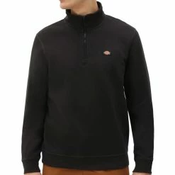 Dickies Oakport Quarter Zip Fleece - Black