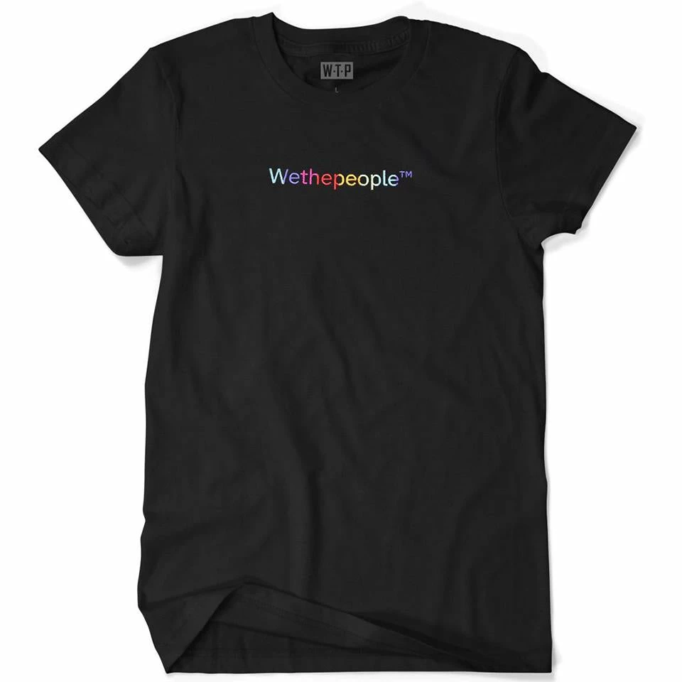 Wethepeople Embroidery T-Shirt - Black